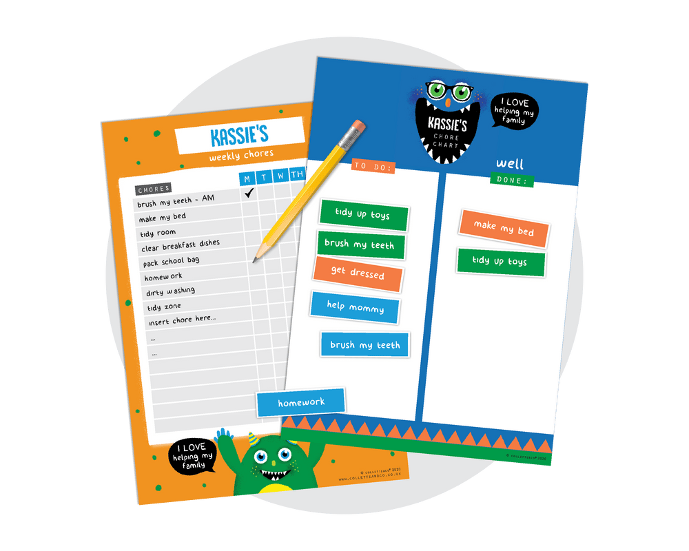 Monster Printable Chore Charts