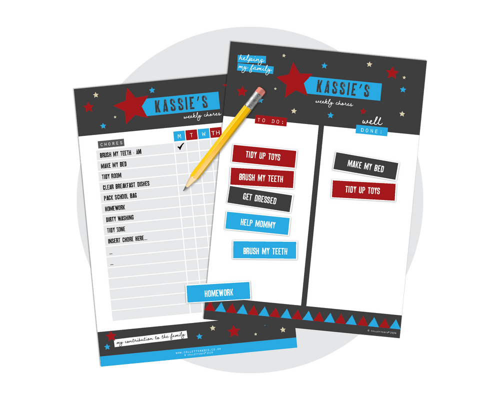 Rock Star Printable Chore Charts