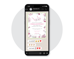 Pamper Digital Party Invitation