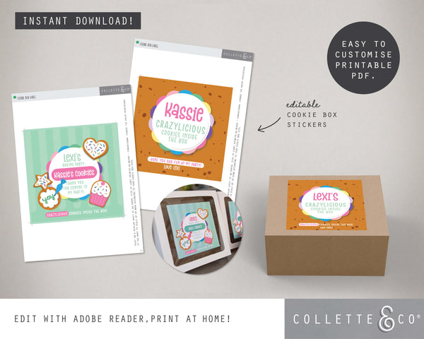 Printable Baking Box Label