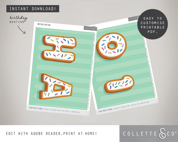 Printable Baking Bunting 03