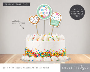 Printable Baking Cake Topper 03