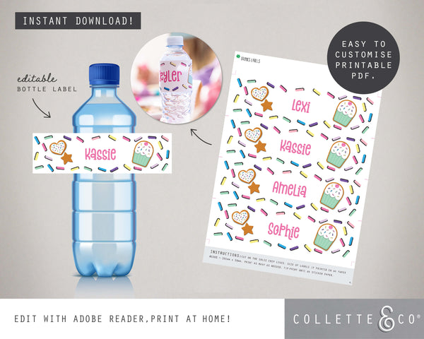 Printable Baking Drinks Label