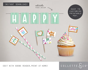 Printable Baking Food Decor