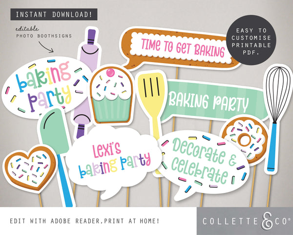 Printable Baking Photo Booth Props 03