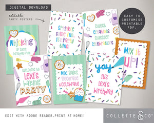 Printable Baking Poster