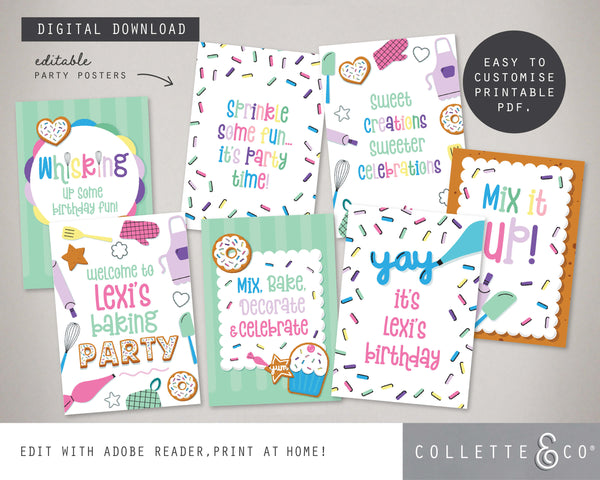 Printable Baking Poster