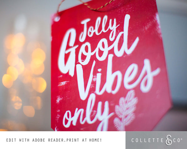 Printable Christmas Banner Flags