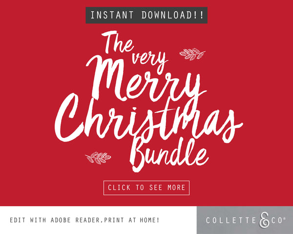 Printable Christmas Decor Bundle