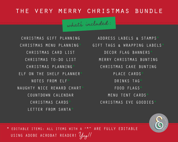 Printable Christmas Decor Bundle 03