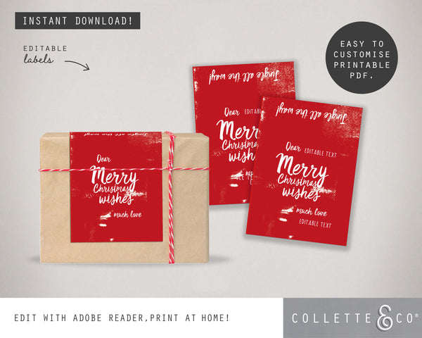 Printable Christmas Labels