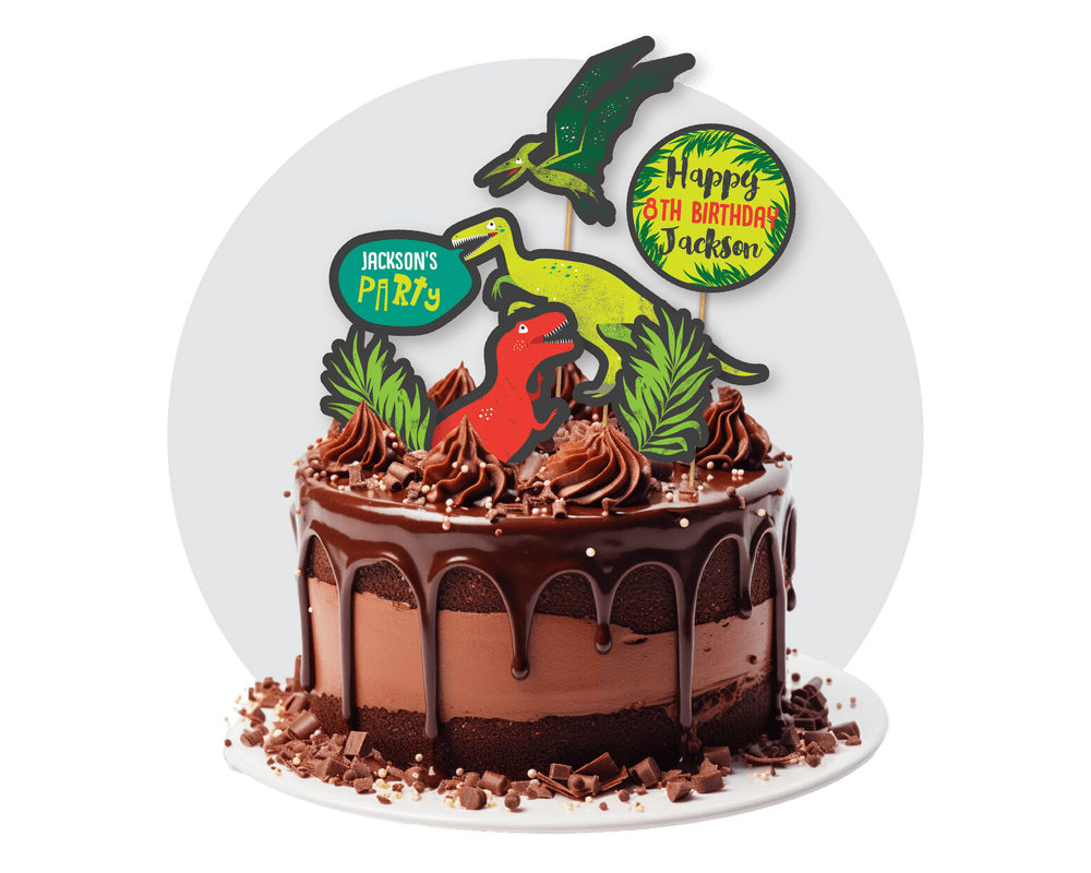 Printable Dinosaur Cake Topper