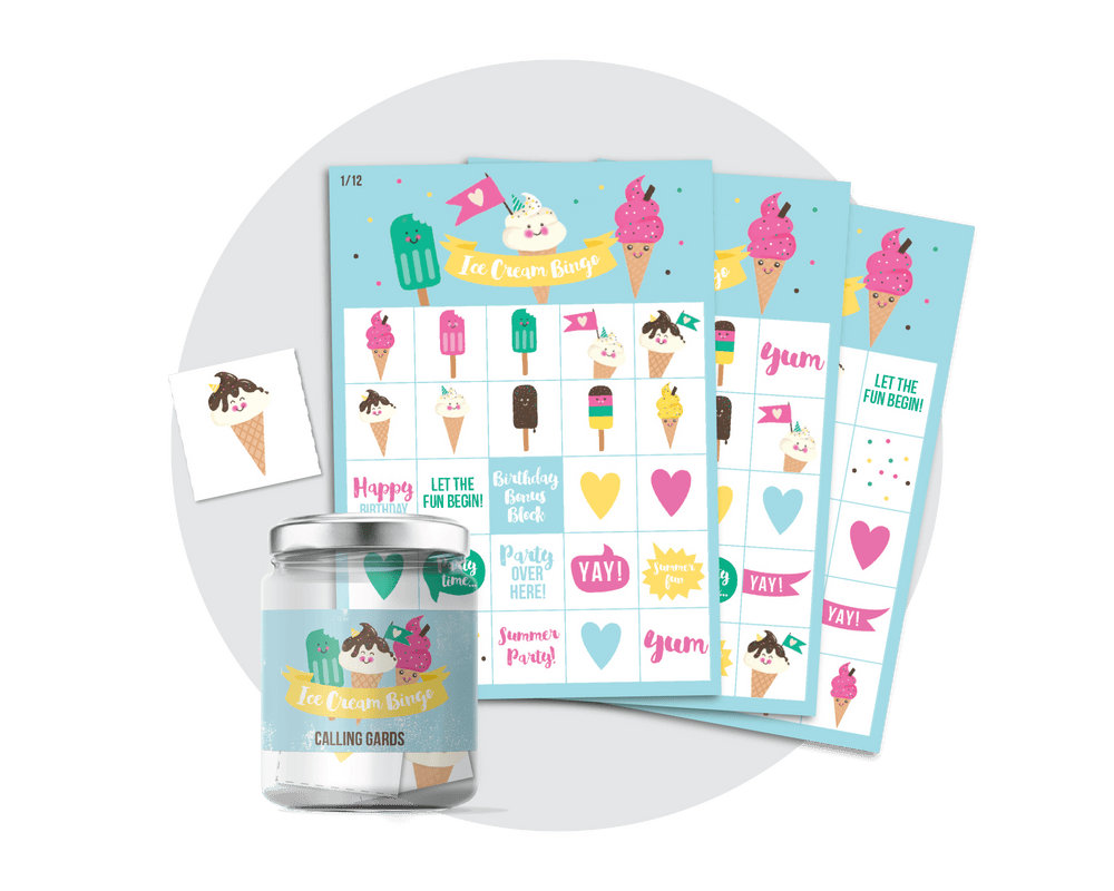 Printable Ice Cream Bingo