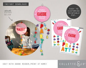 Printable Llama Balloon