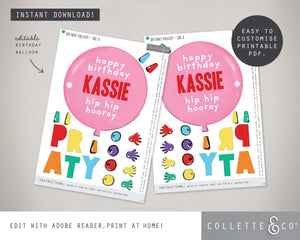 Printable Llama Balloon 03