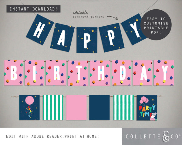 Printable Llama Bunting