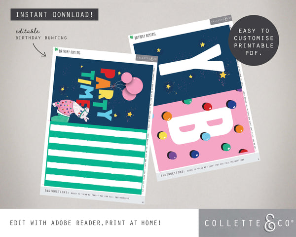 Printable Llama Bunting 03