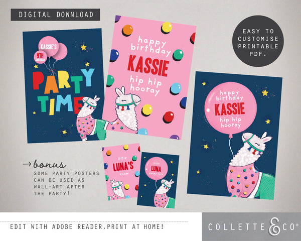 Printable Llama Poster