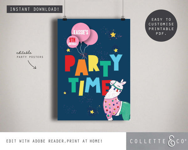 Printable Llama Poster 05