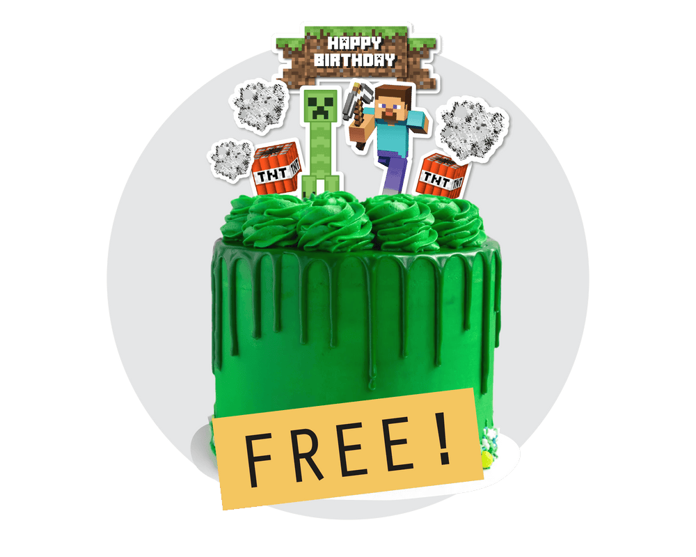 Printable Minecraft Cake Topper