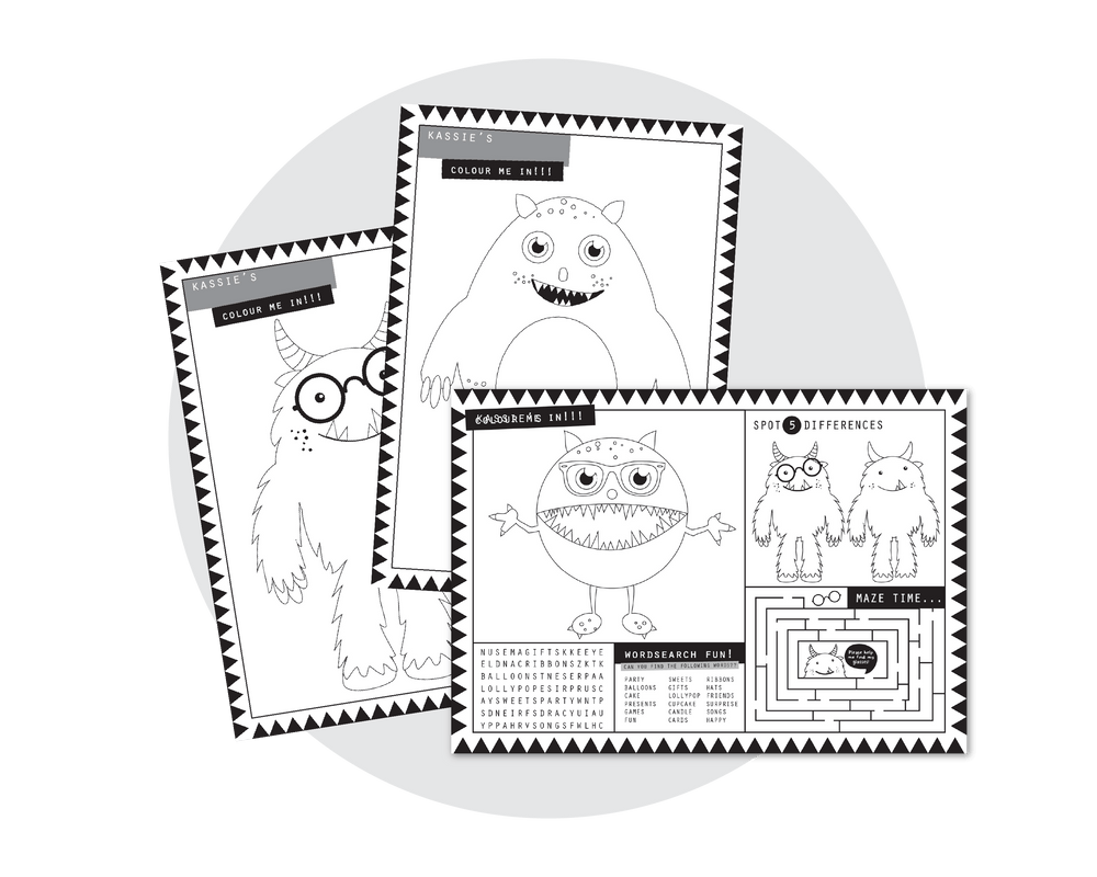 Printable Monster Activities
