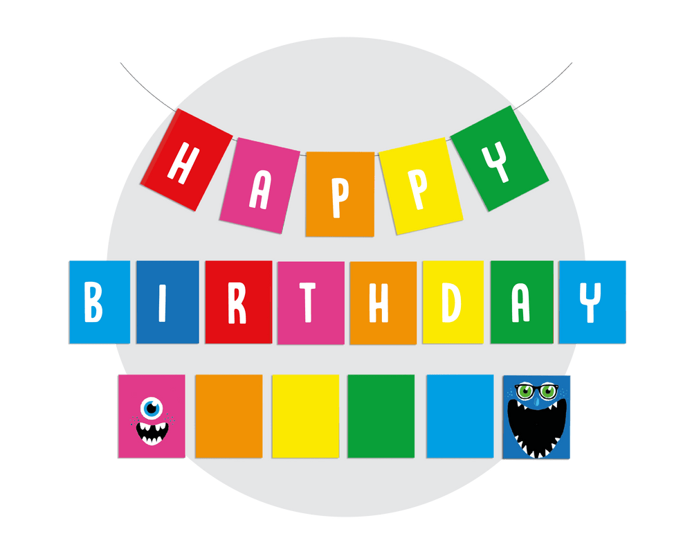 Printable Monster Bunting