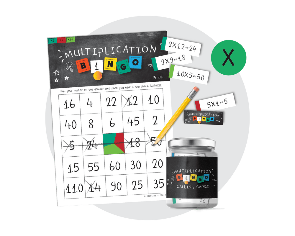 Printable Multiplication Bingo