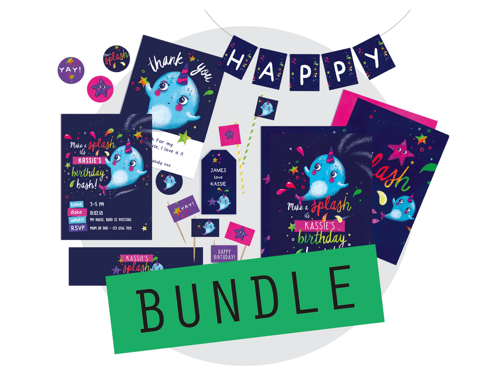 Printable Narwhal Bundle