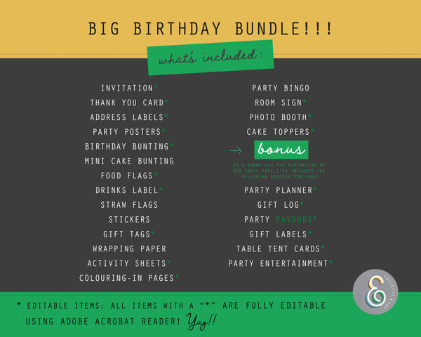 Printable Narwhal Party Bundle