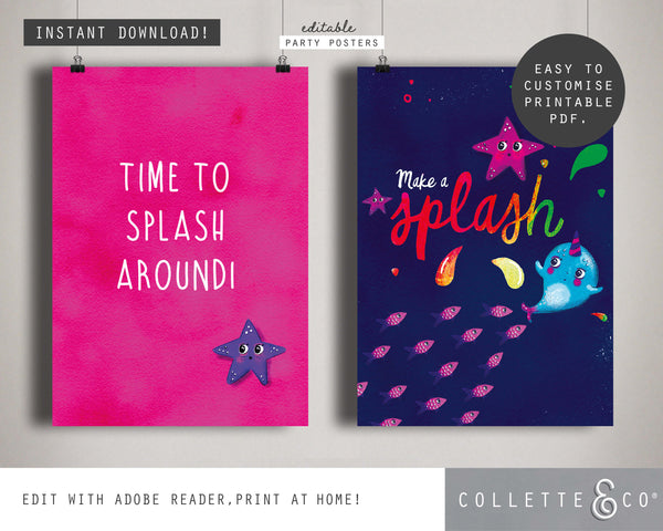 Printable Narwhal Poster 03