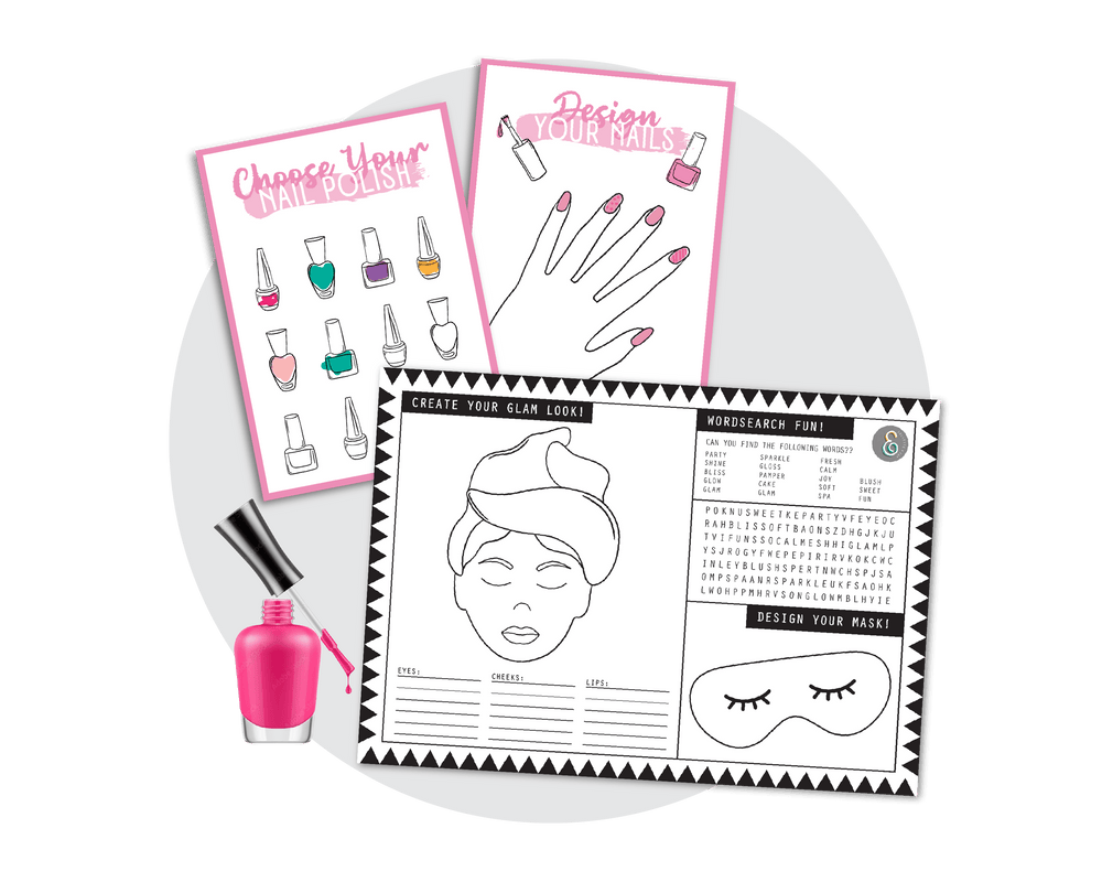 Printable Pamper Activities