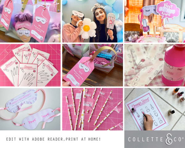 Printable Pamper Collage