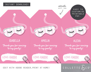 Printable Pamper Gift Tag