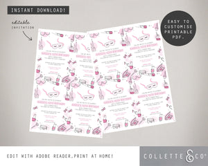 Printable Pamper Invitation 05