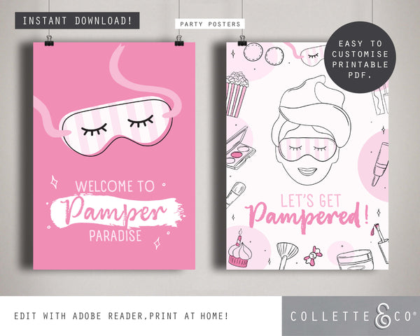 Printable Pamper Party Posters 05