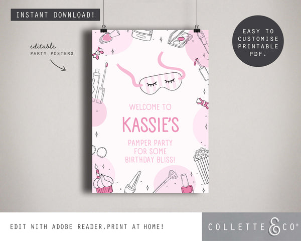 Printable Pamper Party Posters 07