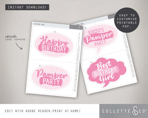 Printable Pamper Photo Booth Props 03