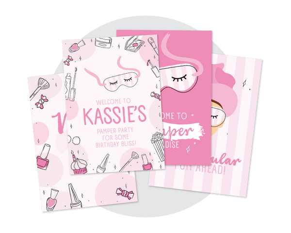 Printable Pamper Posters