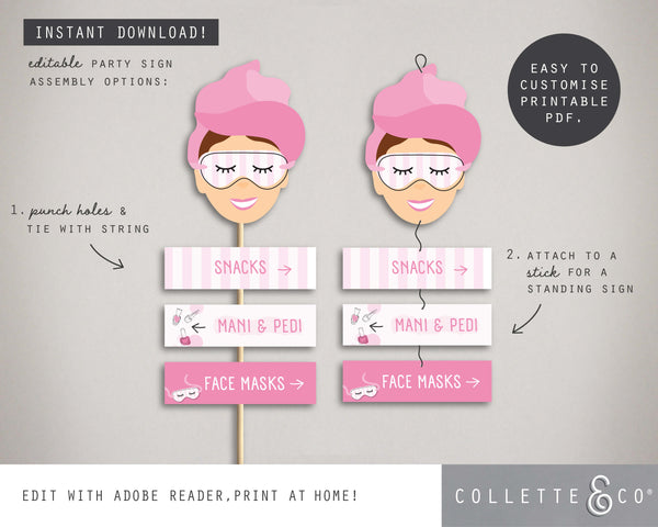 Printable Pamper Room Sign 