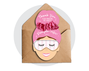 Printable Pamper Thank You Card
