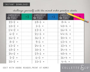 Printable Times Table and Division Practice Sheets Bundle 05