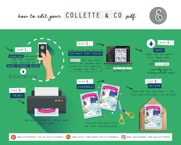 Printable Unicorn How To Edit PDF