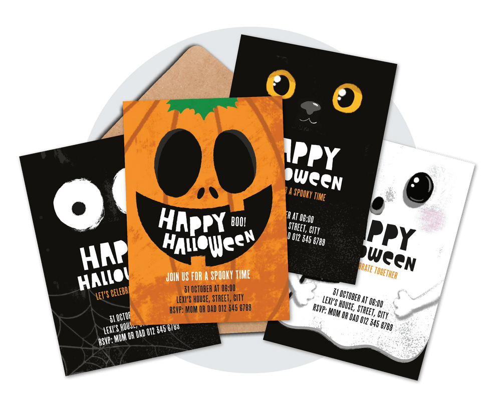 Halloween Printable Invitation Bundle