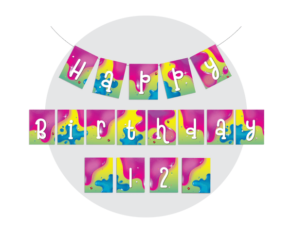 Slime Party Printable Bunting