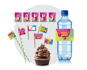 Slime Party Printable Food Decor