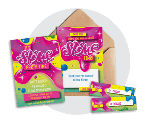 Slime Party Printable Stationary Pack
