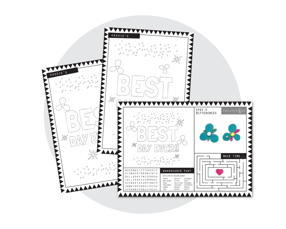 Trolls Party Printable Activity Sheet & Colouring Page