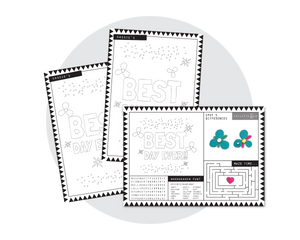 Trolls Party Printable Activity Sheet & Colouring Page