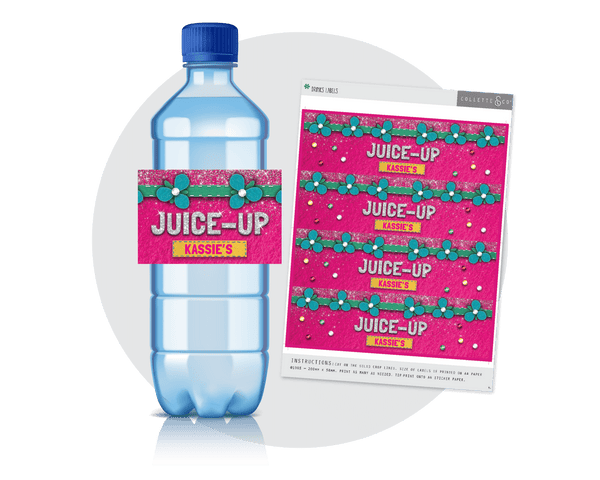 Trolls Party Printable Drinks Label