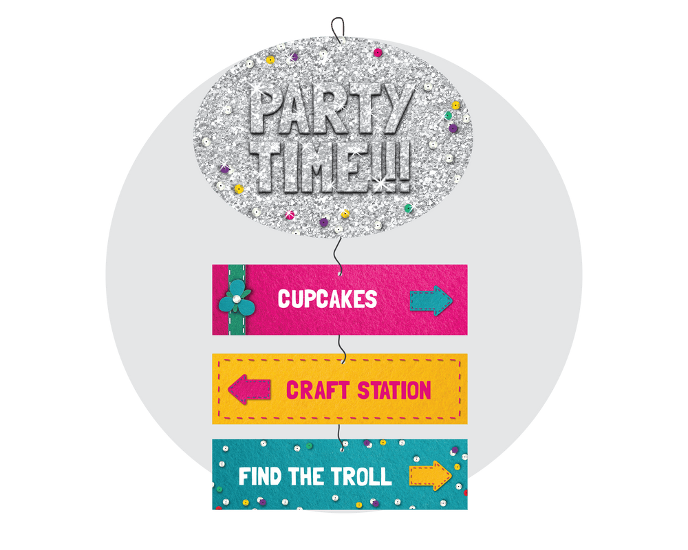 Trolls Party Printable Room Sign